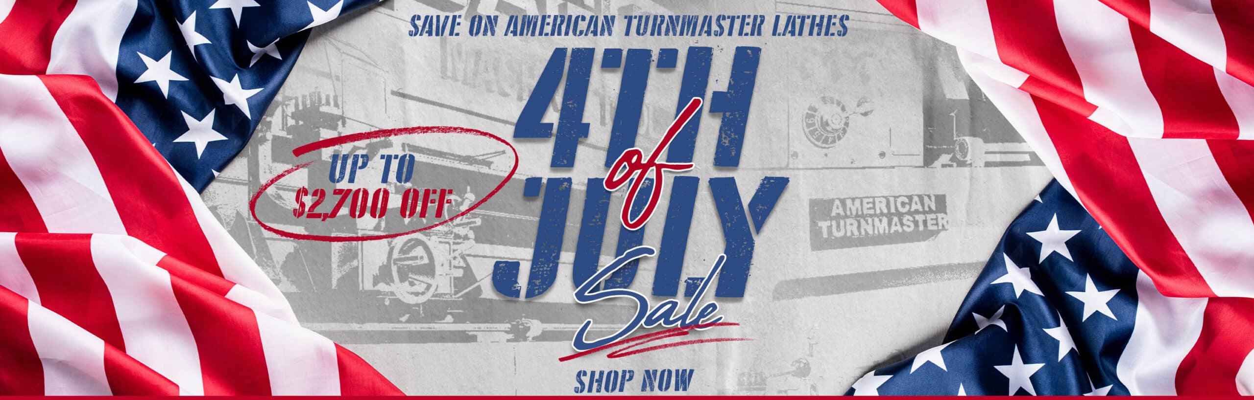 Lagun 4th of July Sale on American Turnmaster Lathes