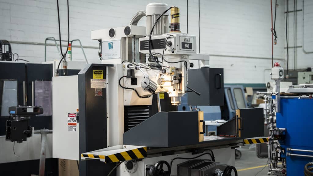 details on a lagun engineering vbma-850 vertical cnc bed mill